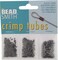 The Beadsmith Tube Crimp Beads, Assorted Sizes, Black Oxide Color, Uniform Cylindrical Shape, No Sharp Edges, Designed to Secure The Ends of Jewelry Stringing Wires and